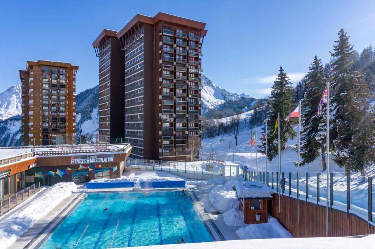 Appartement Avec Balcon Au Pied Des Pistes De Ski Villarembert Exteriör bild
